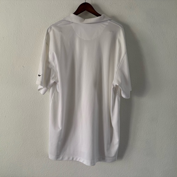 Nike Golf Fit Dry White Men's Polo Size XXL Performance Style 3-Button Neckline - Picture 11 of 12